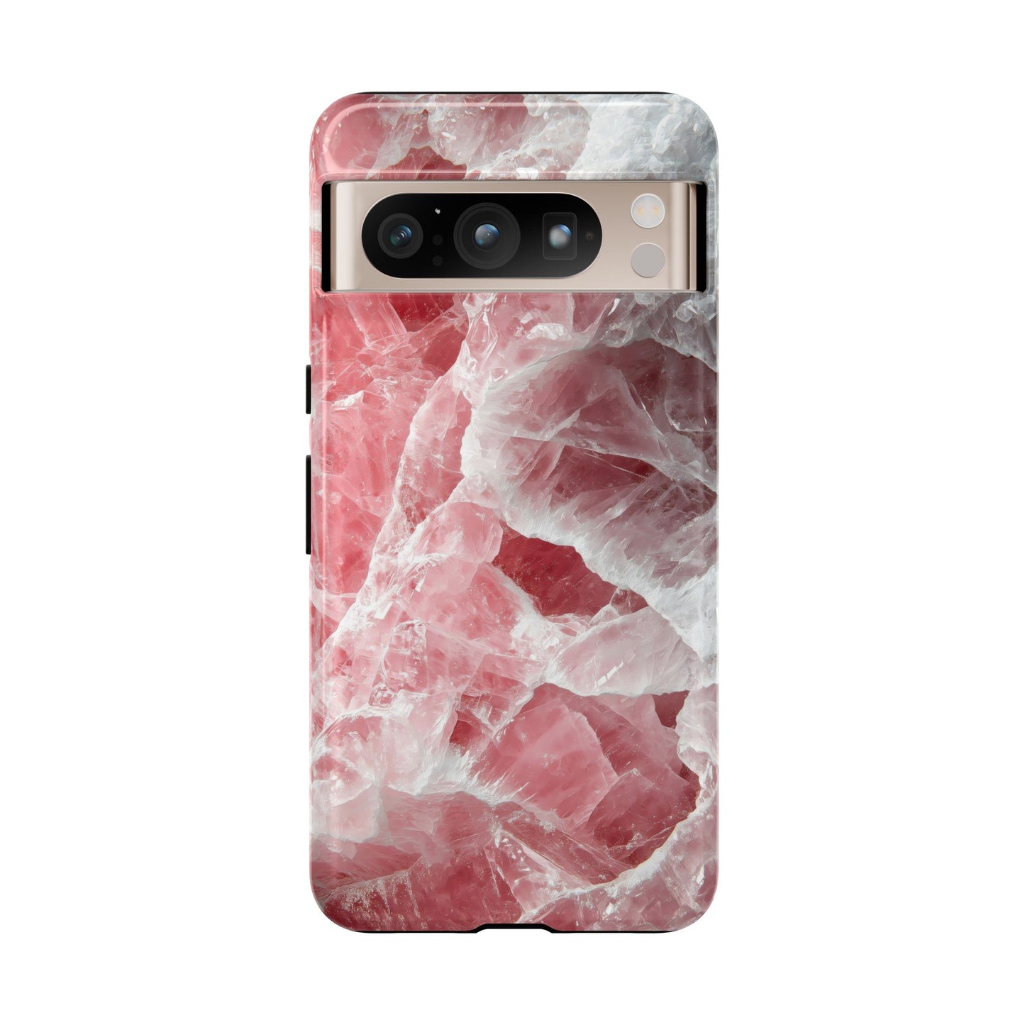 Rose Quartz Crystal Phone Case for iPhone, Samsung & Google Pixel