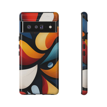 Petal Drift – Modern Abstract Leaf Pattern Phone Case for iPhone, Samsung & Pixel