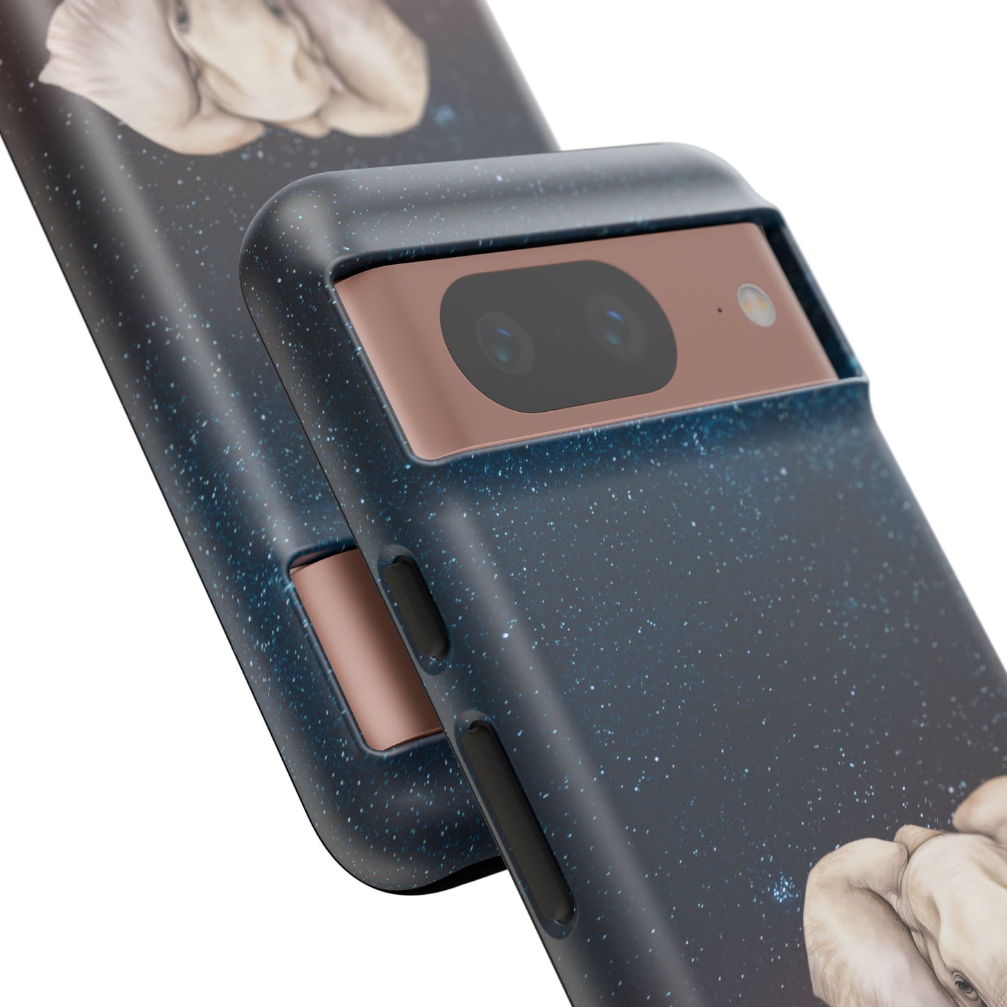 Starry Safari Elephant Family Mobile Cover – Cosmic Wildlife Aesthetic