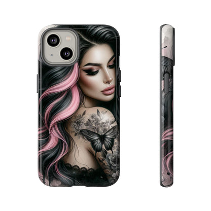 Butterfly Noir – Gothic Beauty & Inked Elegance Mobile Cover