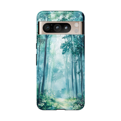 Enchanted Forest Dreamscape Watercolor Phone Case for iPhone, google Pixel & Samsung