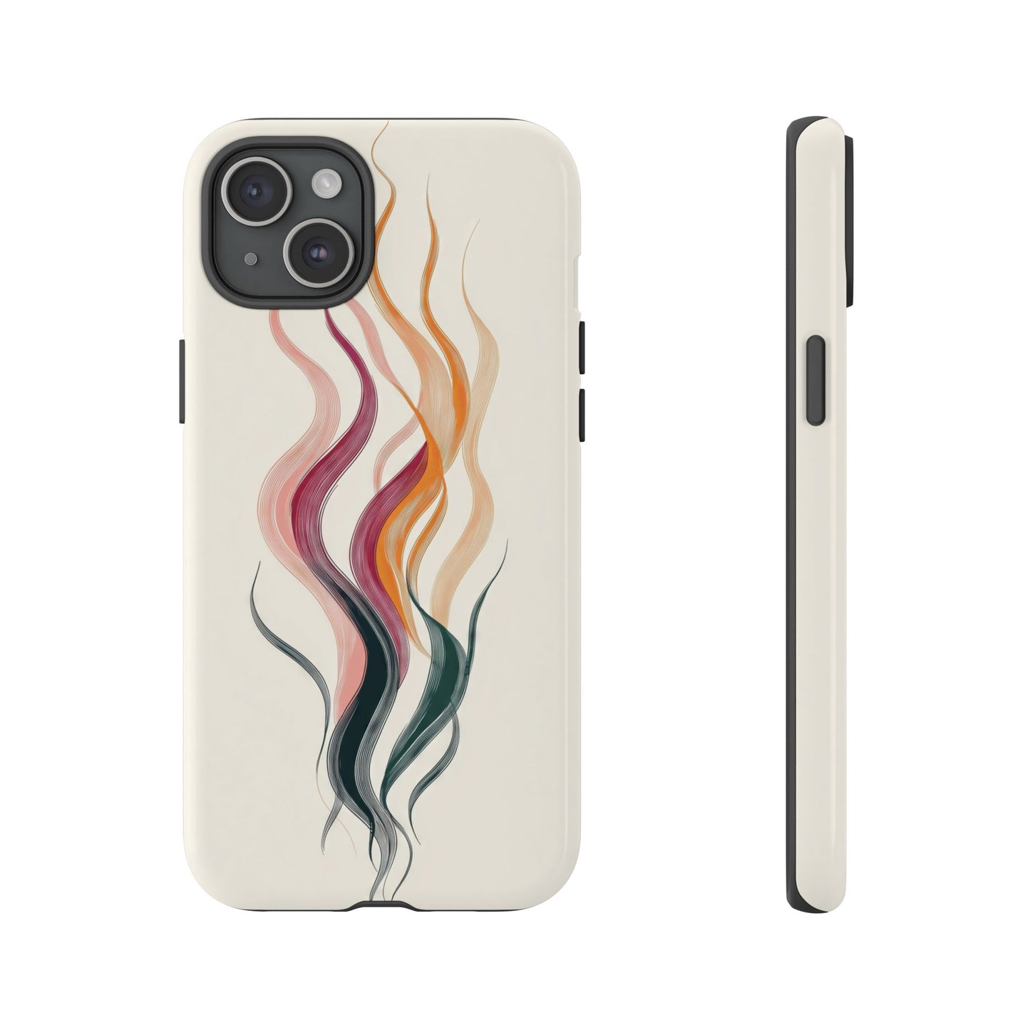Whispering Waves – Elegant Line Art Abstract Phone Case for iPhone, Samsung & Pixel