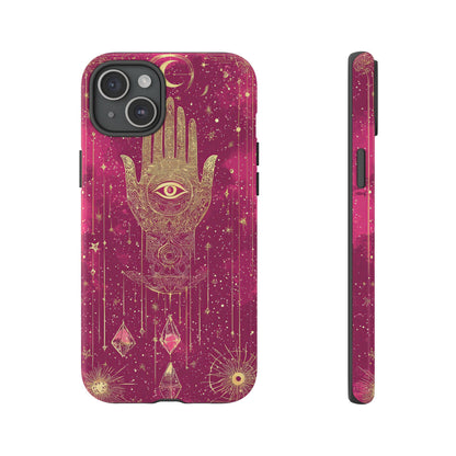 Cosmic Hamsa Boho Phone Case for iPhone, Pixel & Samsung