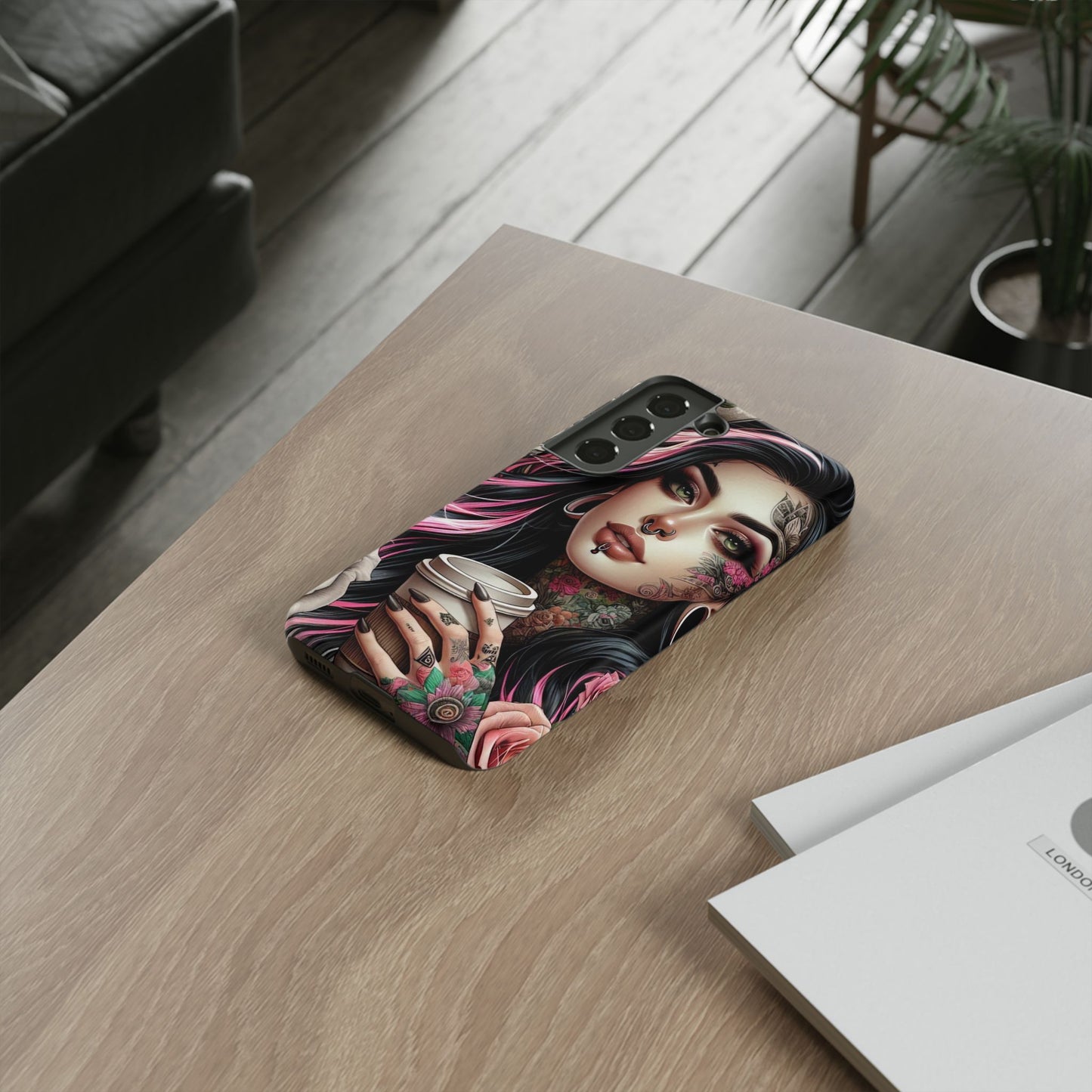Gothic Rose Coffee Queen Mobile Case