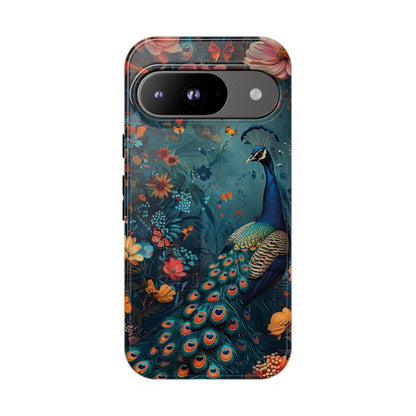 Floral Peacock Birds Phone Case – Cute & Protective Cover for iPhone, Samsung & Google Pixel