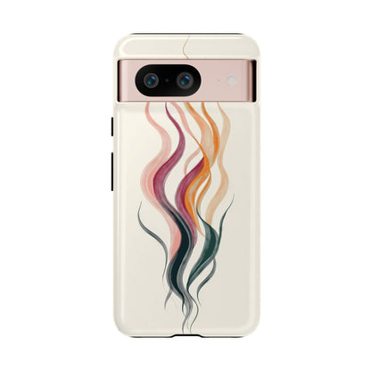 Whispering Waves – Elegant Line Art Abstract Phone Case for iPhone, Samsung & Pixel