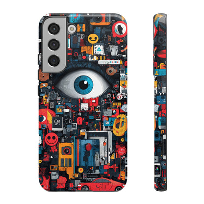 Contemporary Art Phone Case – Basquiat Graffiti Cover - iPhone, Samsung & Google Pixel Cover - Artistic Painting Case,  Art Lover Gift