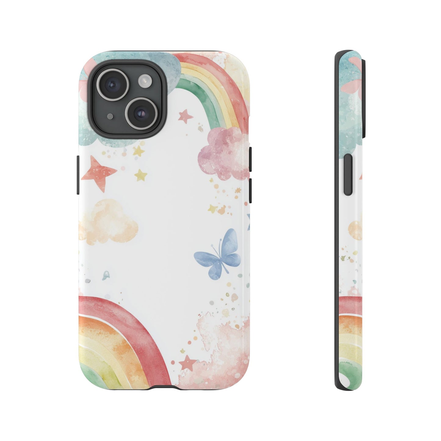Dreamy Skies & Rainbows Watercolor Phone Case for iPhone, google Pixel & Samsung