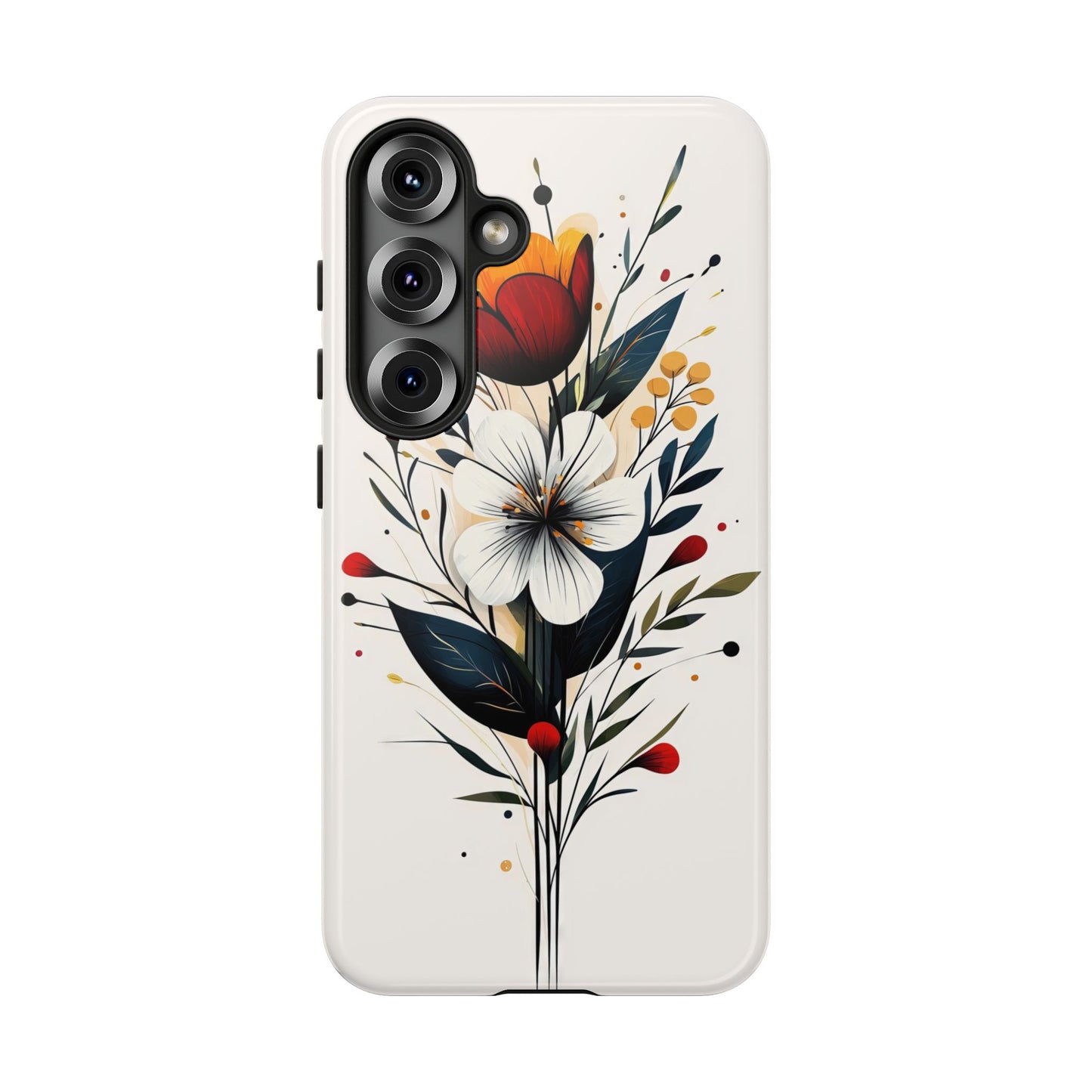 Wild Bloom – Minimal Floral Phone Case for iPhone, Pixel & Samsu