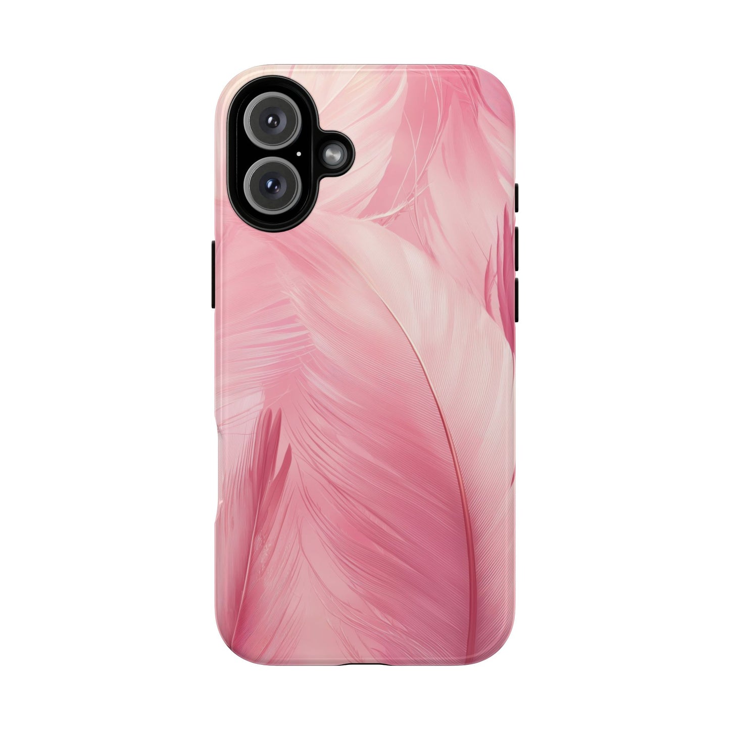 Soft Pink Flamingo Feather Phone Case for iPhone, Samsung & Google Pixel