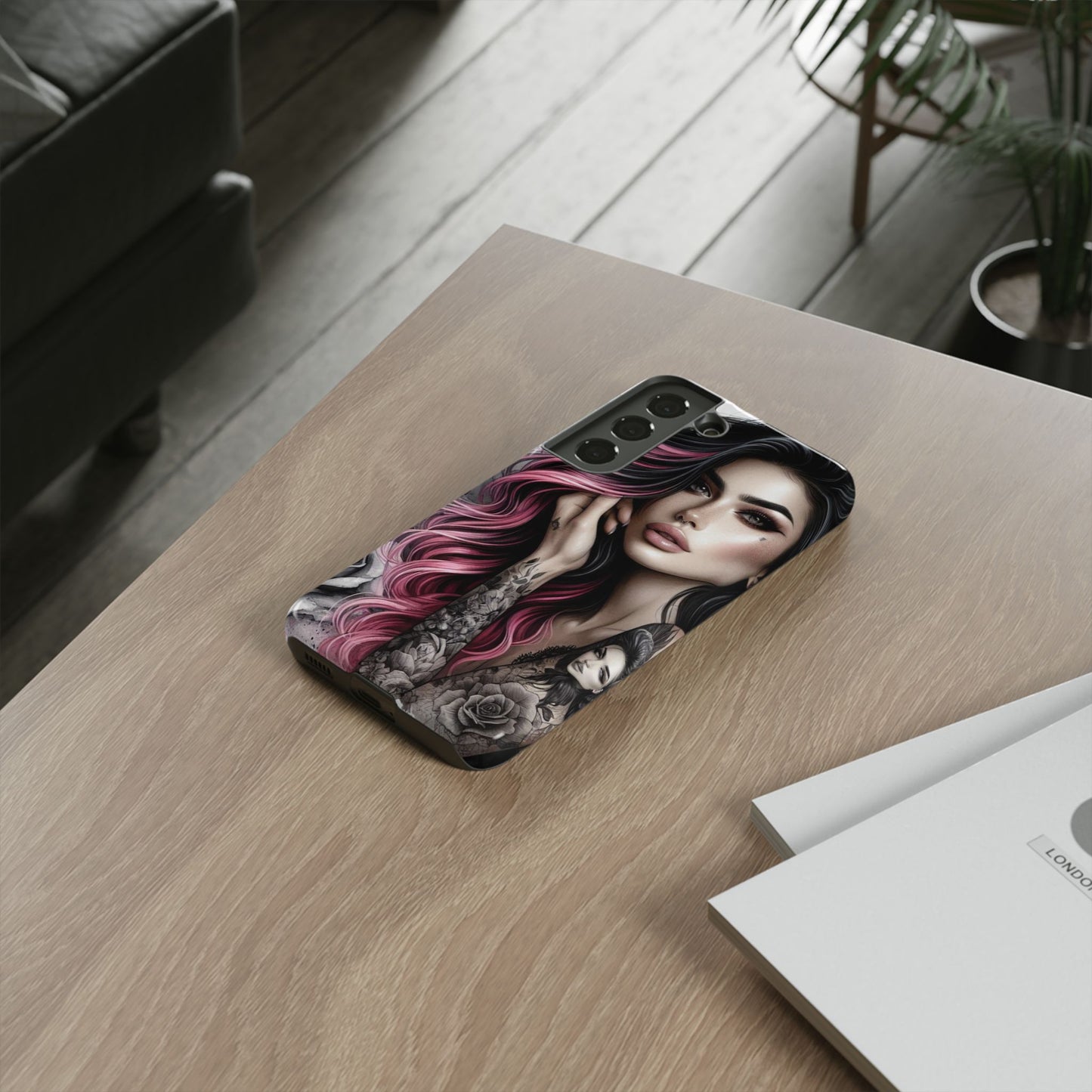 Tattooed Elegance – Gothic Art Mobile Cover