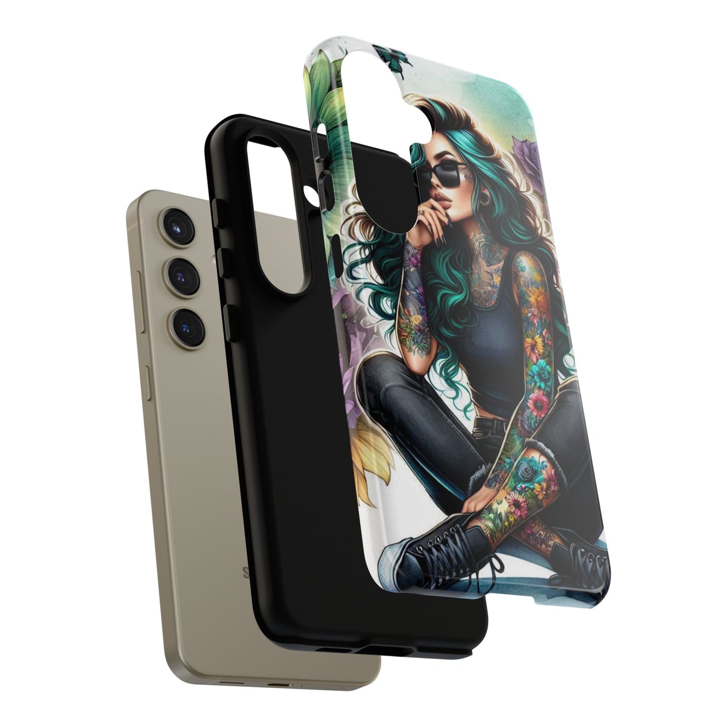 Urban Wildflower – Edgy Tattooed Beauty Mobile Cover