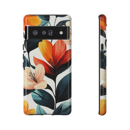 Sunset Garden Floral Case | Vibrant Bloom Design for iPhone, Pixel & Samsung