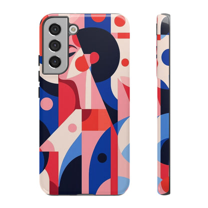 Modern Muse – Bold Abstract Portrait Phone Case for iPhone, Samsung & Pixel