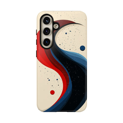 Galactic Drift – Cosmic Wave Abstract Phone Case for iPhone, Samsung & Pixel