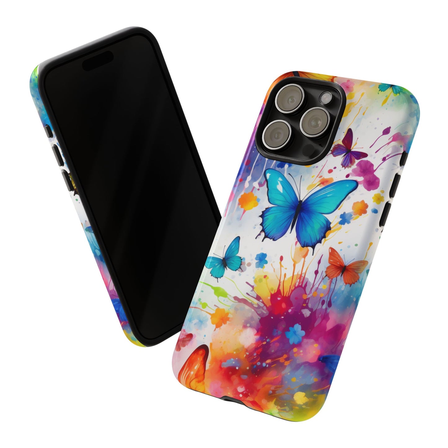 Vibrant Watercolor Butterfly Mobile Case