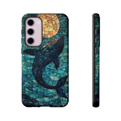 Ocean Dream – Mosaic Glass Whale Phone Case for iPhone, Samsung & Pixel