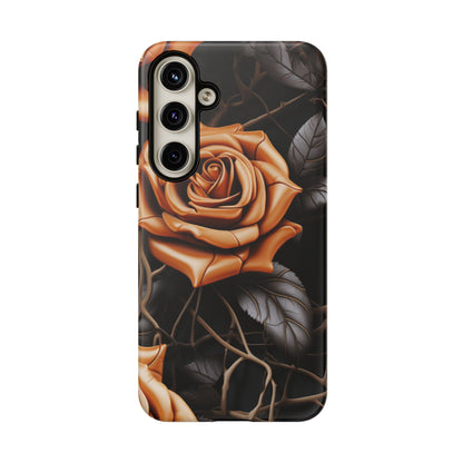Midnight Gold Rose Mobile Case