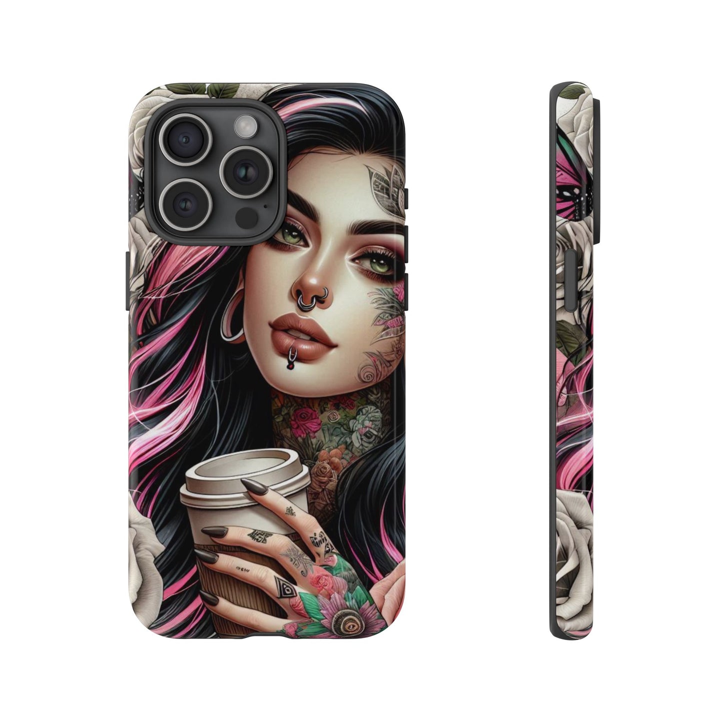 Gothic Rose Coffee Queen Mobile Case