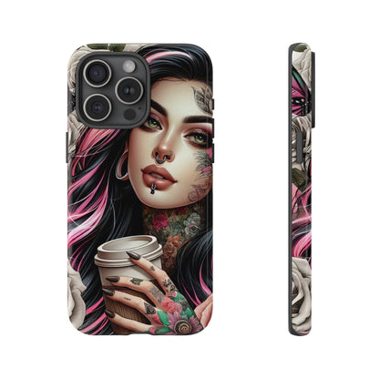 Gothic Rose Coffee Queen Mobile Case