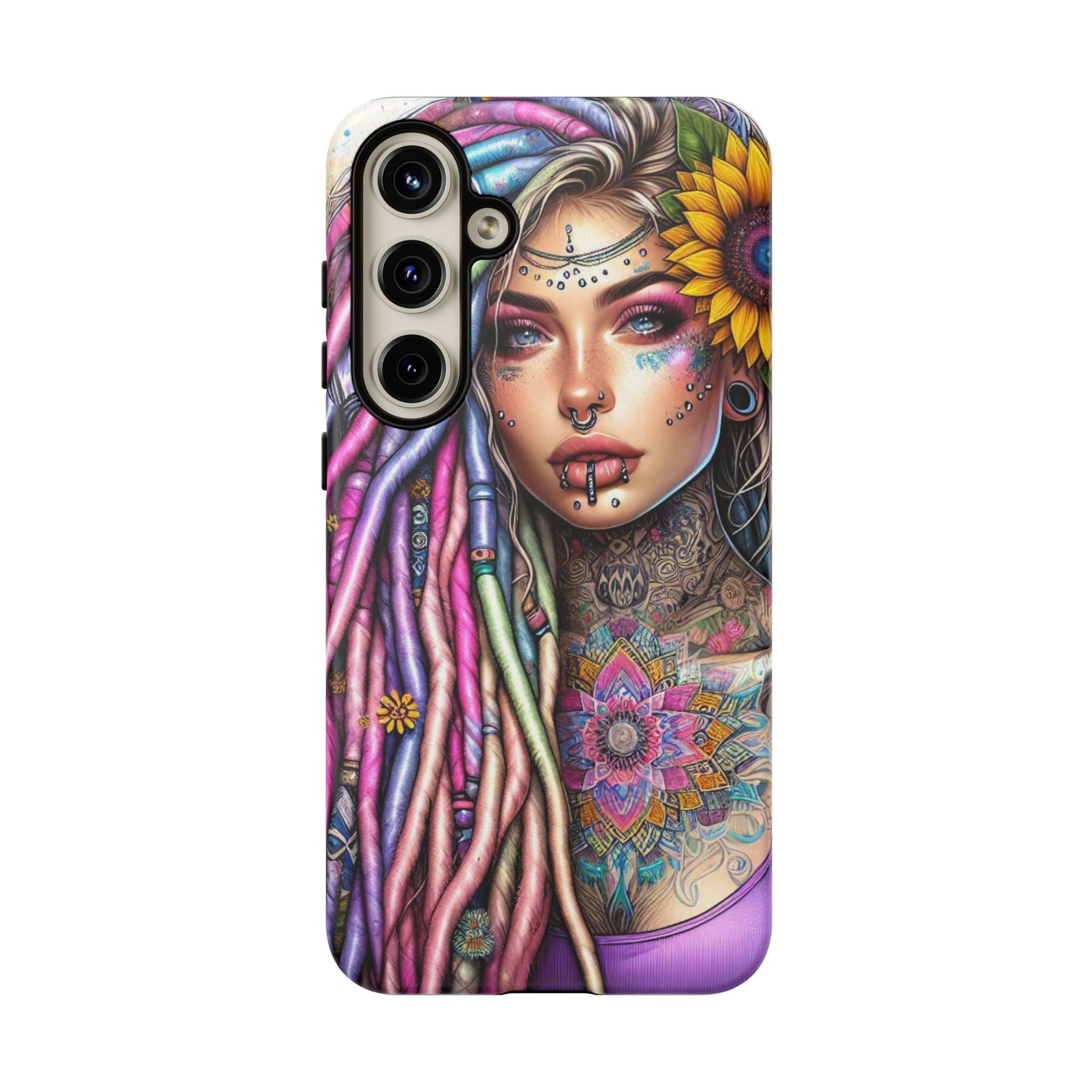 Boho Mandala Goddess – Ethereal Tattoo Art Mobile Cover
