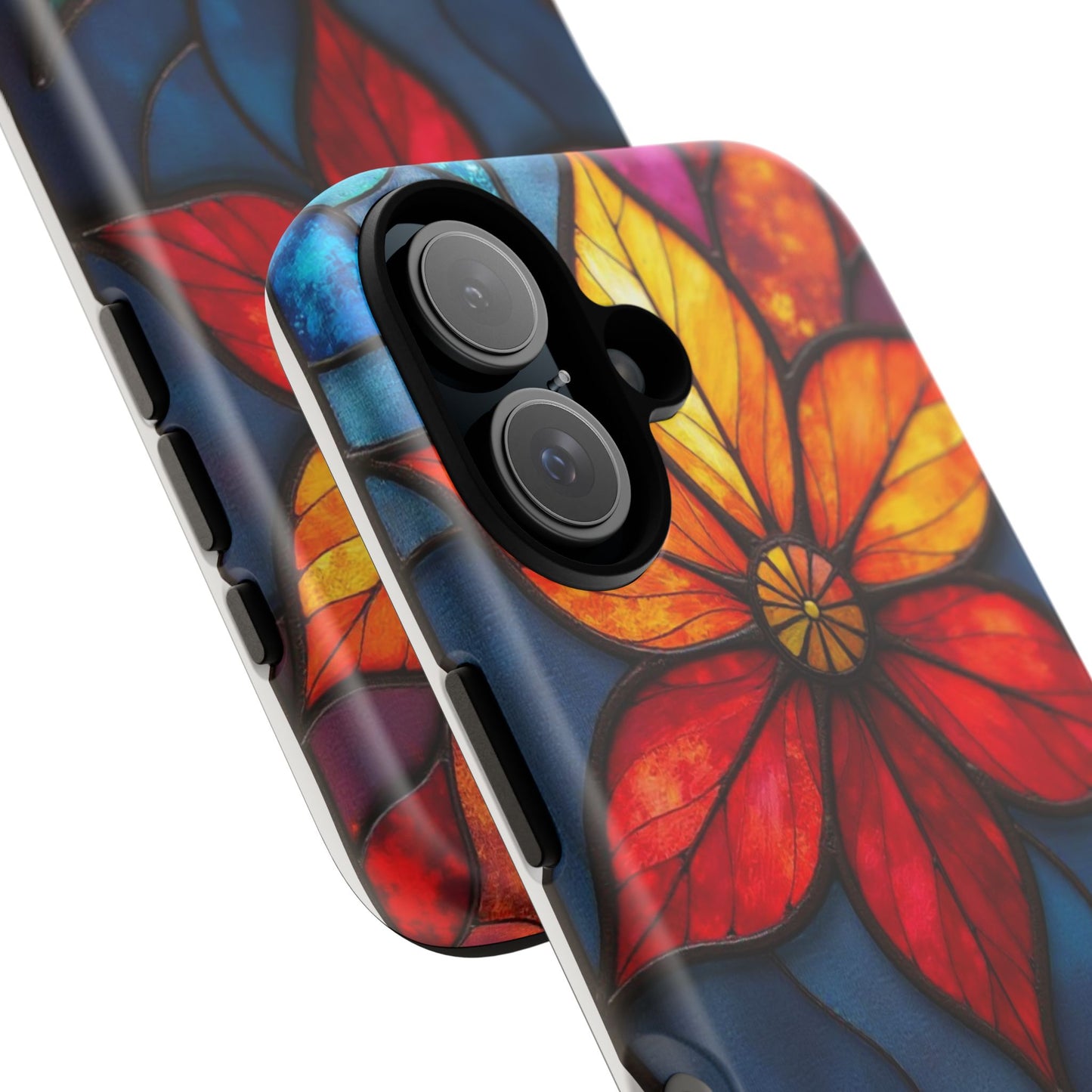 Radiant Blossom: Red and Orange Floral Elegance