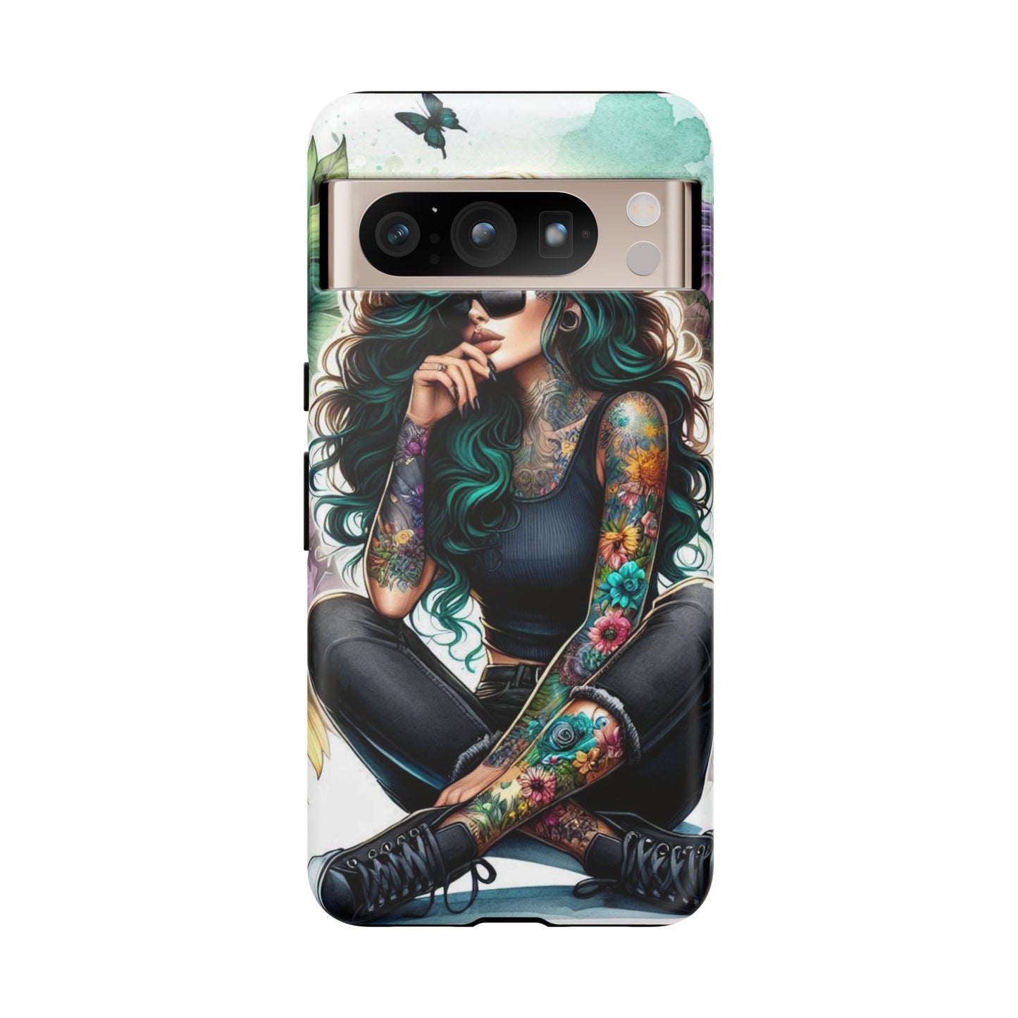Urban Wildflower – Edgy Tattooed Beauty Mobile Cover