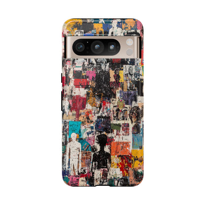 Graffiti Phone Case – Basquiat Street Art Design - iPhone, Samsung & Google Pixel Cover - Artistic Painting Case,  Art Lover Gift