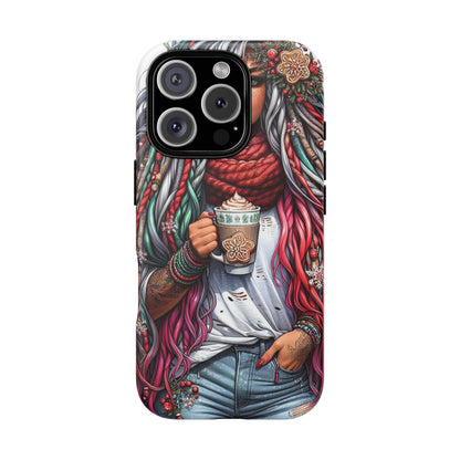 Boho Winter Queen – Cozy Dreads & Holiday Vibes Mobile Cover