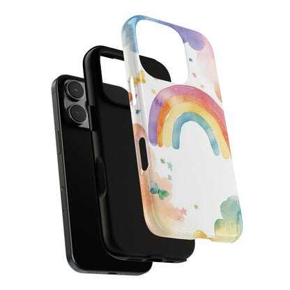 Rainbow Whimsy Watercolor Phone Case for iPhone, google Pixel & Samsung