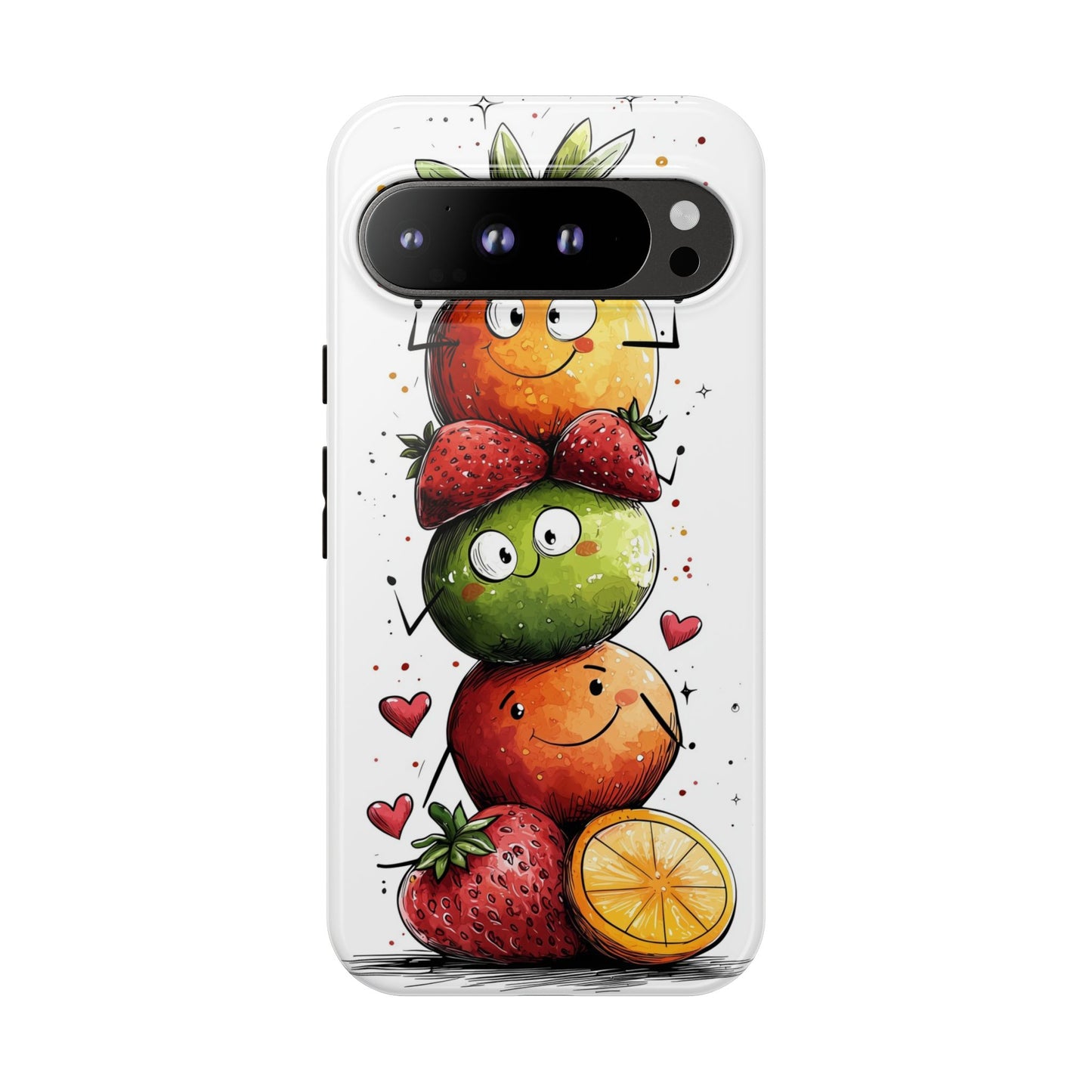 Cute Fruit Stack Phone Case – Fun & Playful Anime Art for iPhone, Google Pixel & Samsung