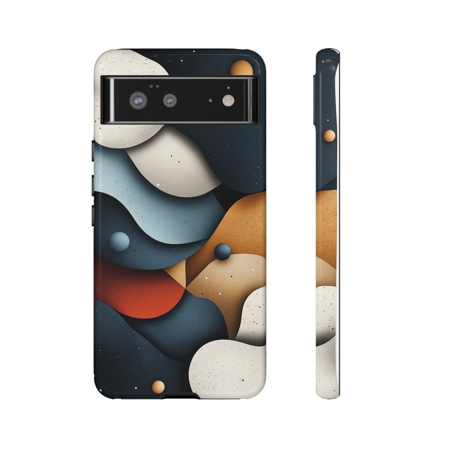 Cosmic Flow – Textured Abstract Phone Case for iPhone, Samsung & Pixel