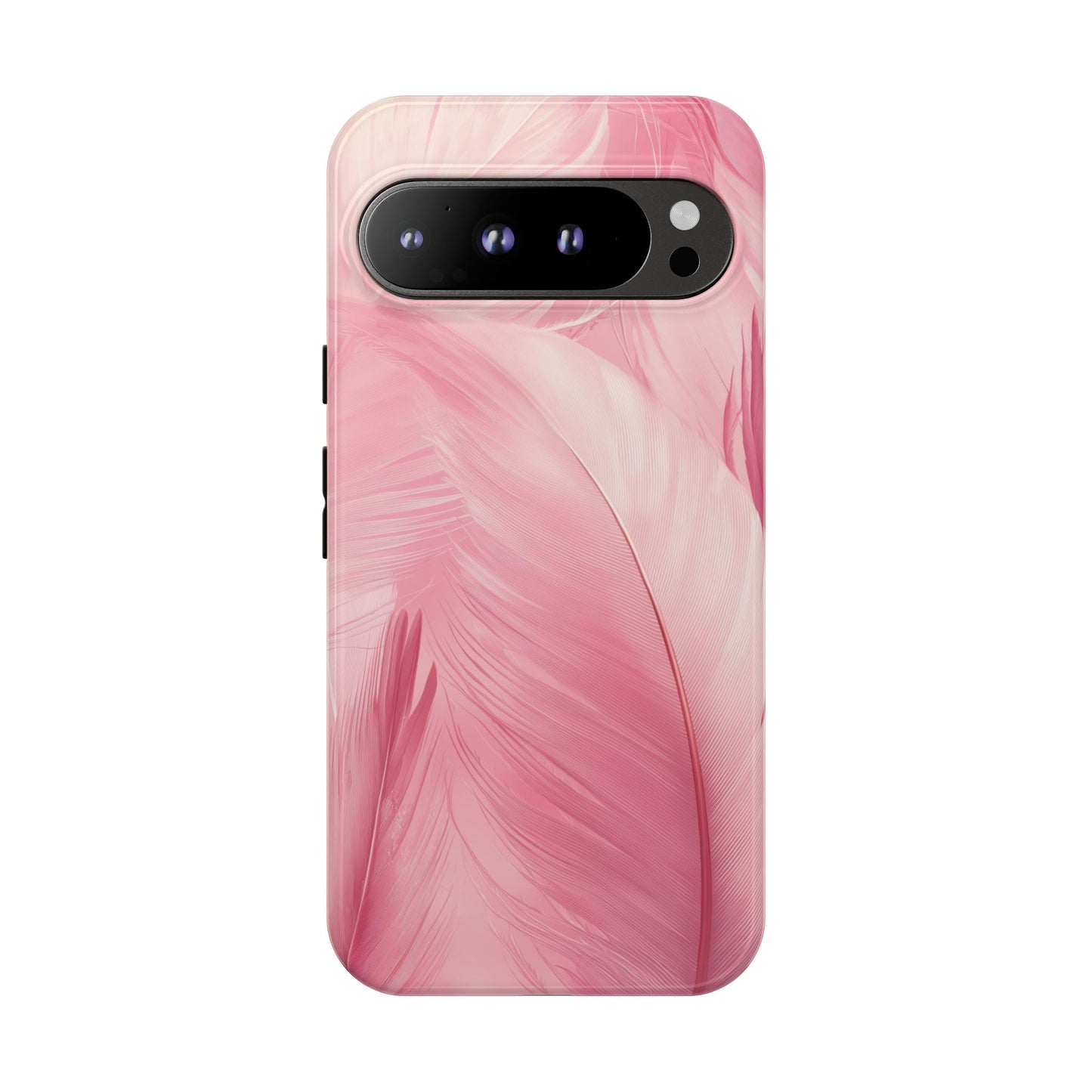 Soft Pink Flamingo Feather Phone Case for iPhone, Samsung & Google Pixel