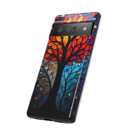 Stained Glass Tree: Vibrant Elegance for Your Case
