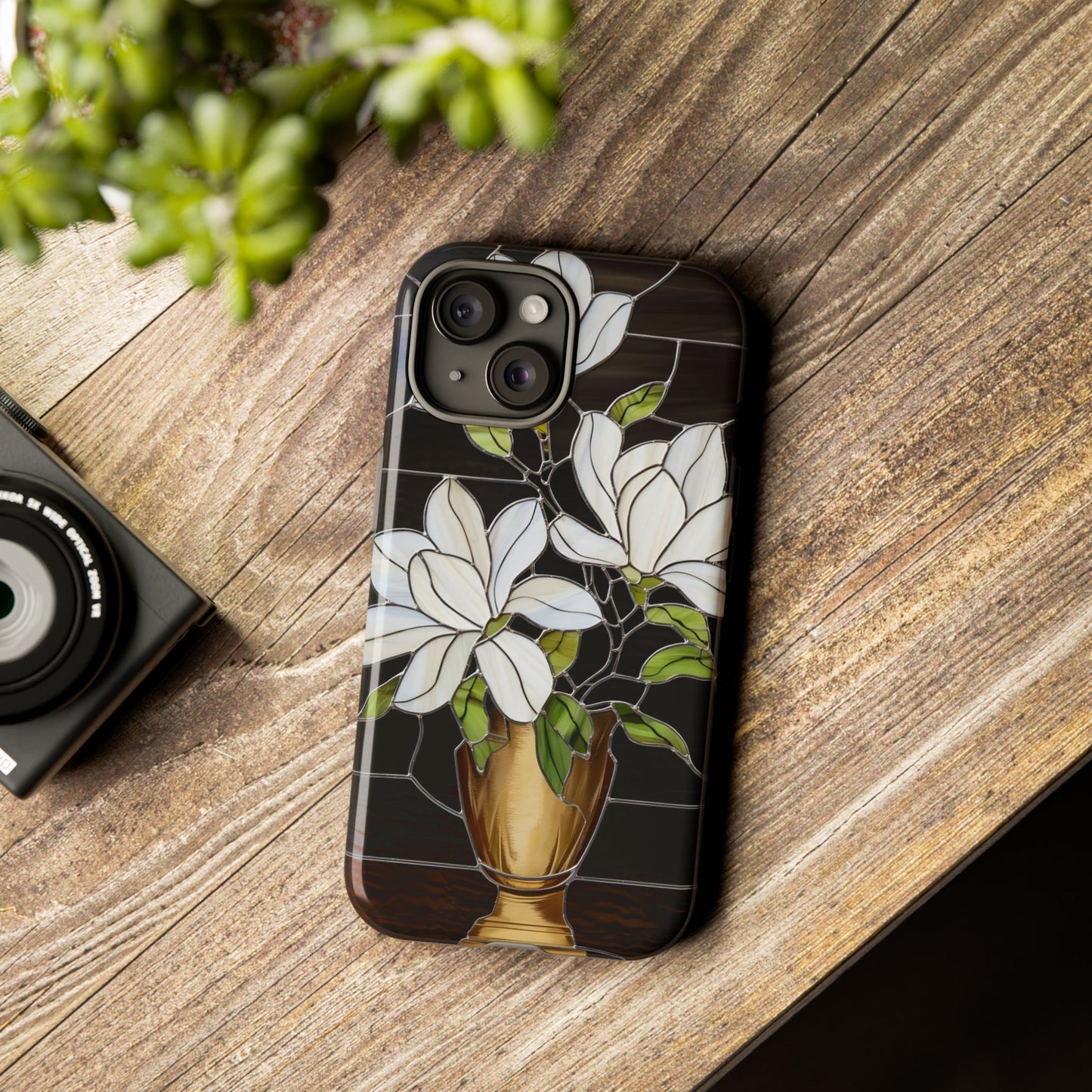 Stained Glass Floral Phone Case