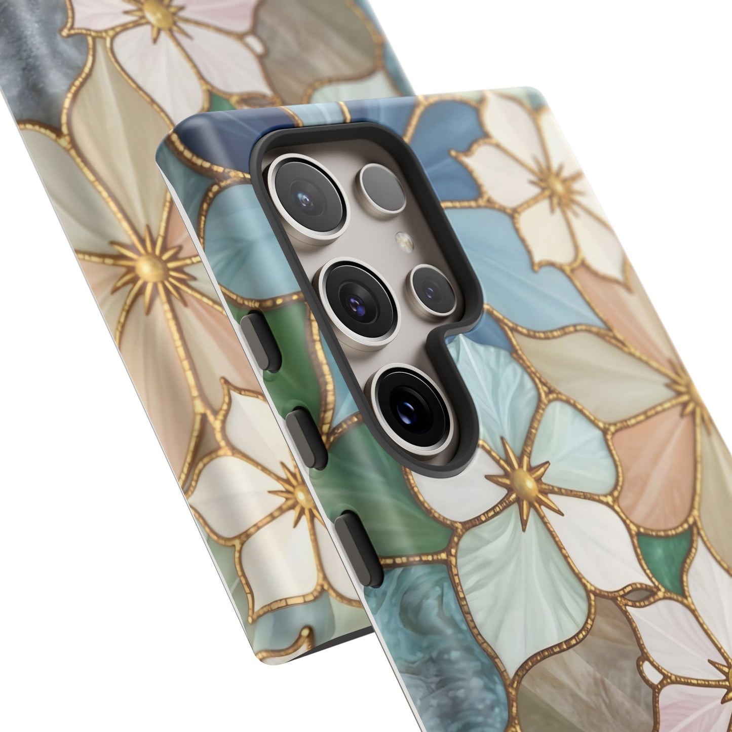 Floral Symphony: Stained Glass Elegance