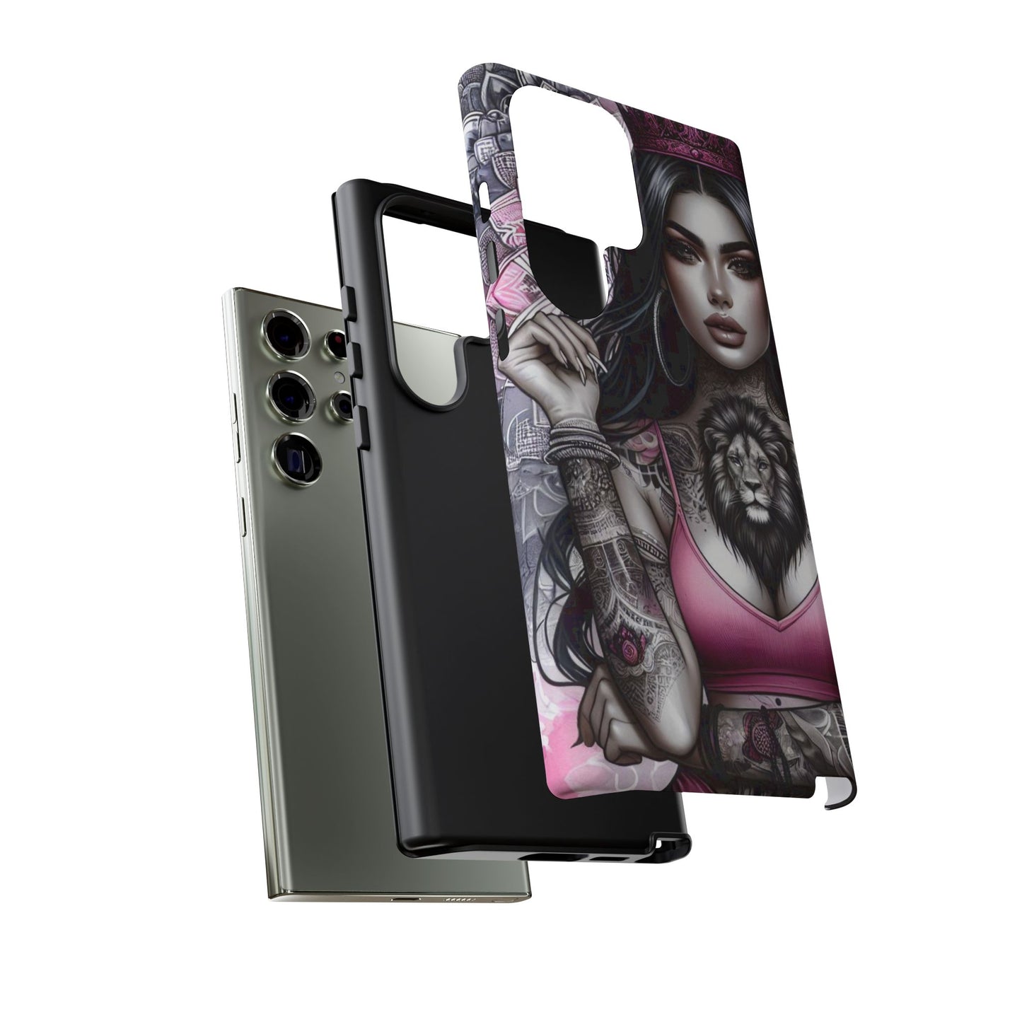 Queen of the Jungle – Regal Tattooed Goddess Mobile Cover