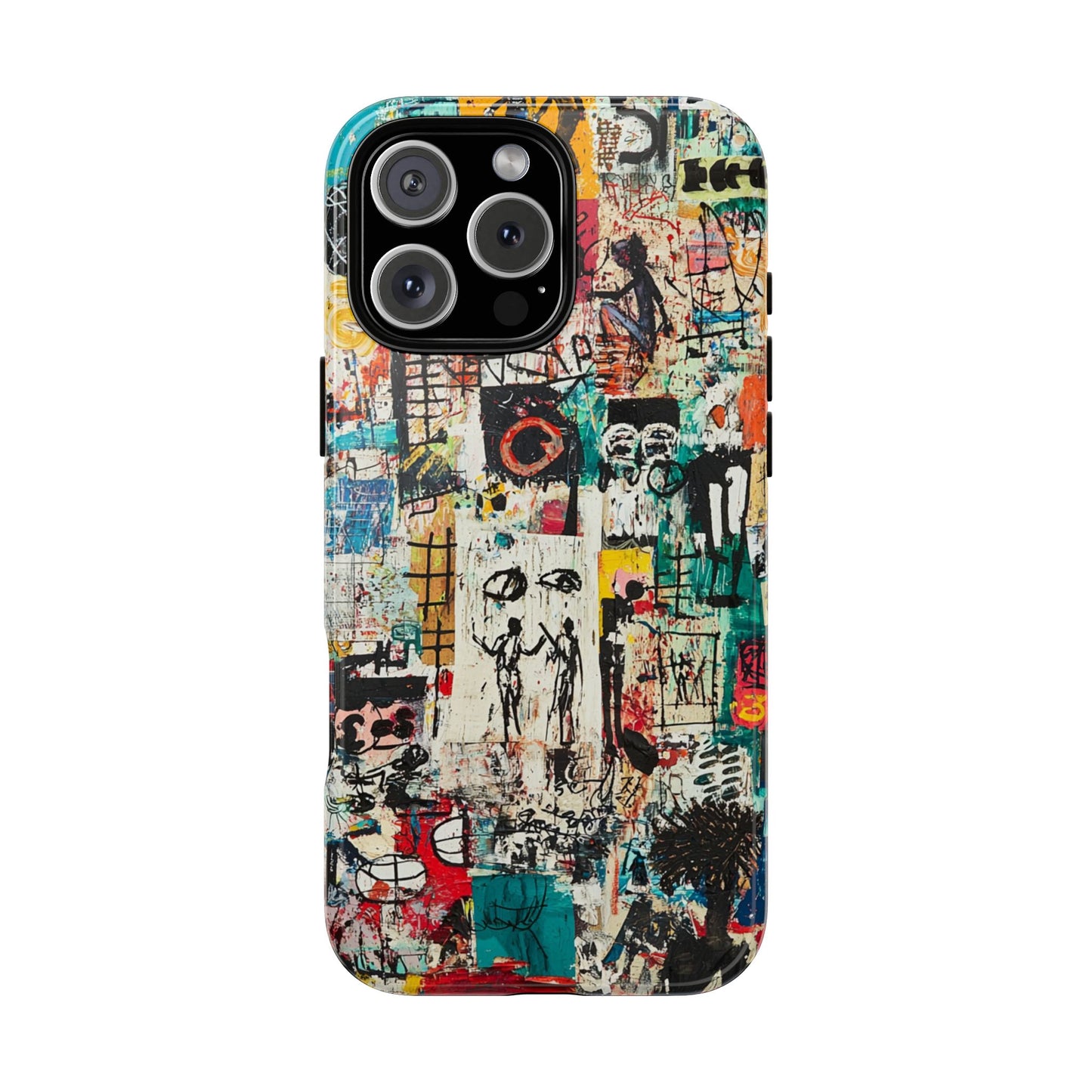Basquiat Phone Cover – Artistic Modern Graffiti Style - iPhone, Samsung & Google Pixel Cover - Artistic Painting Case,  Art Lover Gift