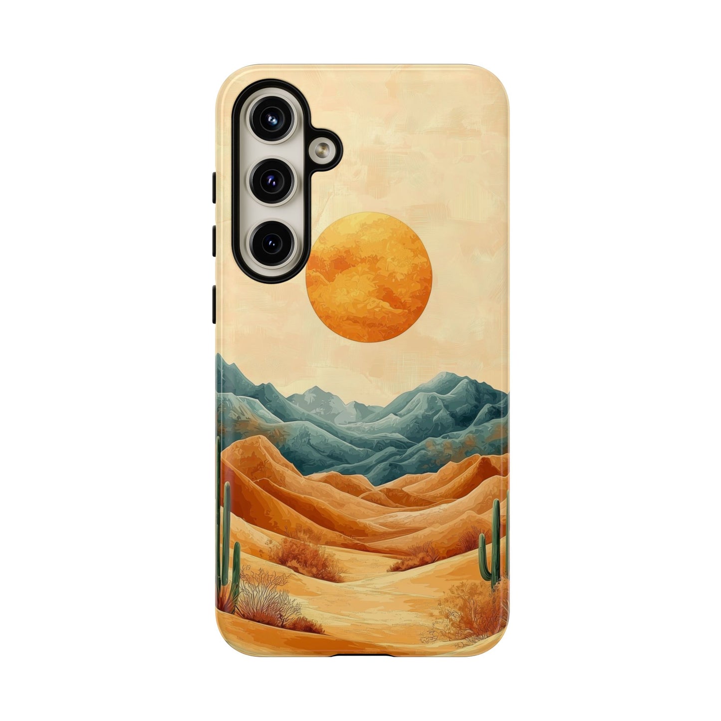 Golden Solstice Desert Boho Phone Case for iPhone, Pixel & Samsung