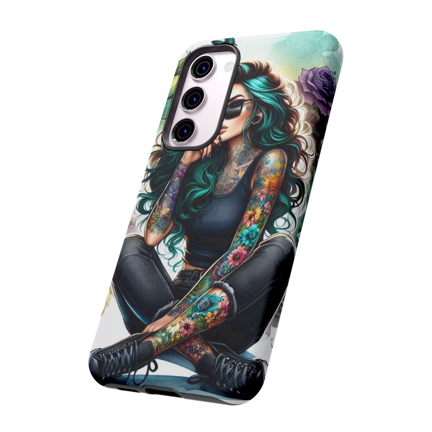Urban Wildflower – Edgy Tattooed Beauty Mobile Cover
