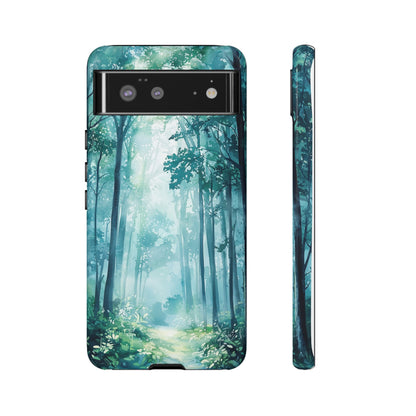 Enchanted Forest Dreamscape Watercolor Phone Case for iPhone, google Pixel & Samsung