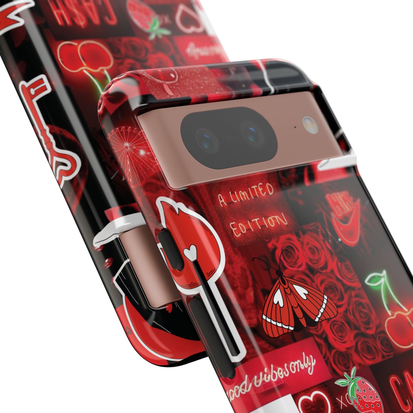 Red Pop Art Neon Vibes Phone Case