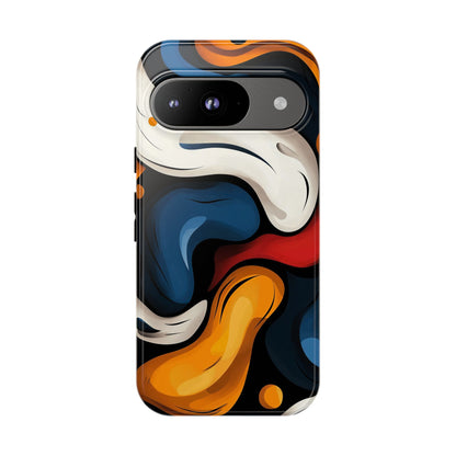Liquid Pop Abstract Case – Bold Swirl Design for iPhone, Google Pixel & Samsung