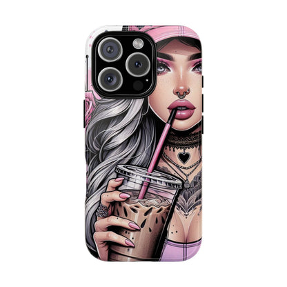 Pink Aesthetic Rebel – Iced Coffee & Inked Beauty Mobile Cover