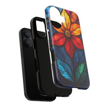Radiant Blossom: Red and Orange Floral Elegance