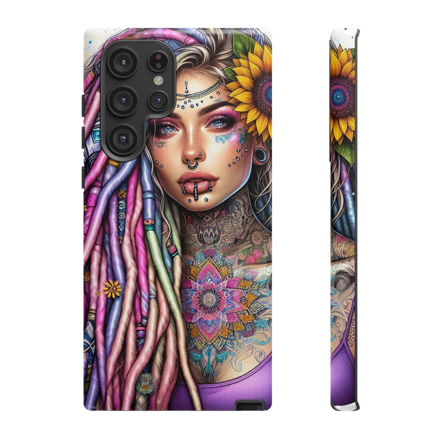 Boho Mandala Goddess – Ethereal Tattoo Art Mobile Cover