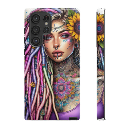 Boho Mandala Goddess – Ethereal Tattoo Art Mobile Cover