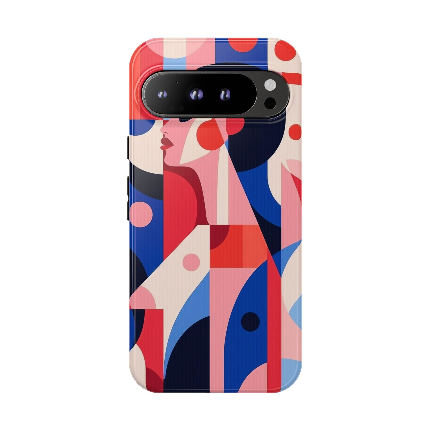 Modern Muse – Bold Abstract Portrait Phone Case for iPhone, Samsung & Pixel