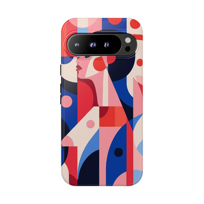 Modern Muse – Bold Abstract Portrait Phone Case for iPhone, Samsung & Pixel