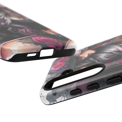 Ink & Roses – Edgy Floral Rebel Mobile Cover